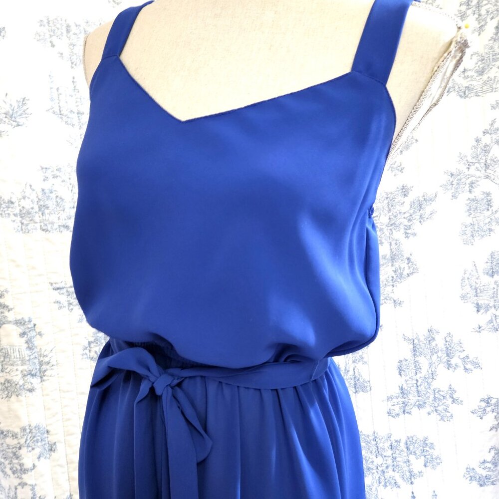 Size S - M Vintage 1970s Silhouettes Dress And Ruffled Jacket - Picture 11 of 13